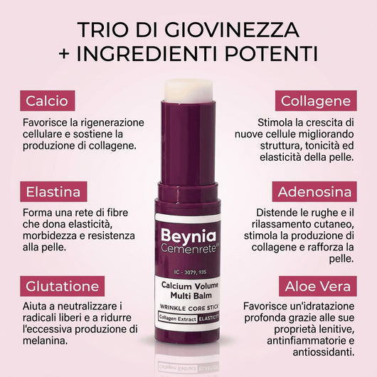 Balsamo anti-rughe al collagene e calcio